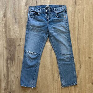 Citizens of Humanity Emerson Slim Boyfriend Jeans Distressed - 26